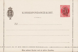 1904. DANMARK. 10 Overprint On 8 ØRE KORRESPONDANCEKORT.  - JF543200 - Postwaardestukken