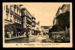 ALGERIE - MOSTAGANEM - AVENUE DU 1ER DE LIGNE ET LA MAIRIE - Mostaganem