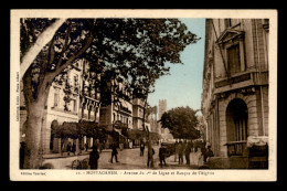 ALGERIE - MOSTAGANEM - AVENUE DU 1ER DE LIGNE ET BANQUE DE L'ALGERIE - Mostaganem