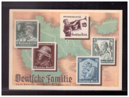 Dt- Reich (023930) Privatganzsache Deutsche Familie, Blanco Gest. Mit Werbestempel Berlin Zum Anschluß Österreichs - Private Postwaardestukken