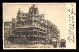 ANGLETERRE - LONDON - BRIDGE STREET - WESTMINSTER - CORONATION DECORATIONS 1902 - VOIR ETAT - Westminster Abbey