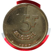 Monnaie Belgique - 1987 - 5 Francs - Baudouin Ier En Français - 5 Francs