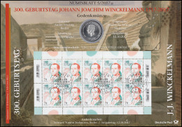 3338 Johann Joachim Winckelmann - Numisblatt 5/2017 - Coin Envelopes