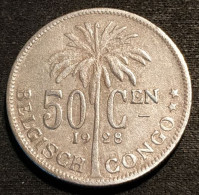 CONGO BELGE - 50 CENTIMES 1928 ( Légende NL) - KM 23 - 1910-1934: Albert I