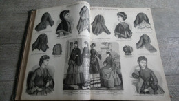 Reliure Les Modes De La Saison Album 1870-72 Broderie Ouvrages De Dames Mode Gravures Rare 71 Numéros Mode - Moda