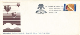 USA Cover First Trans Atlantic Hot Air Balloon Crossing 27-9-1987 Nice Chachet - Sobres De Eventos