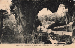 FRANCE - Nîmes - Jardin De La Fontaine Vue De L'intérieur De La Grotte - A.R. - Carte Postale Ancienne - Nîmes
