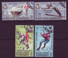 Asie - Quaiti State In Hadrhramaut - Grenoble 68 - Olympic Winter Games - 4  Timbres Différents - 6589 - Jemen