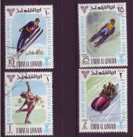 Asie - Umm Al Qiwain - Grenoble 68 - Olympic Winter Games - 4  Timbres Différents - 6590 - Umm Al-Qaiwain