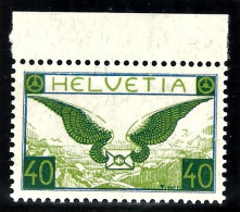 SUISSE - POSTE AÉRIENNE - Y.T N°14a - ** MNH BORD DE FEUILLE - Unused Stamps