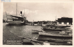 FRANCE - Thonon Les Bains - Départ D'un Bateau - Carte Postale - Thonon-les-Bains