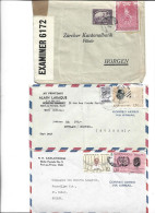 HAITI - POSTAL HISTORY LOT - 3 COVERS CENSORED UNITED NATIONS AIRMAIL - Haïti