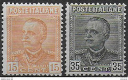 1929 Italia Vittorio Emanuele III 2v. MNH Sassone N. 240/41 - Sonstige & Ohne Zuordnung