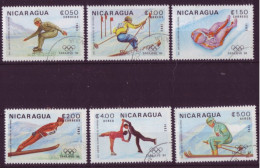 Amérique - Nicaragua - 1984 - Sarajevo - Jeux Olympiques D'hiver - 6 Timbres Différents -  6598 - Nicaragua