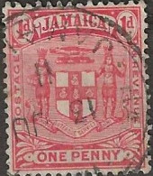 JAMAICA 1906 Arms Of Jamaica - 1d. - Red FU - Jamaica (...-1961)