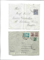 URUGUAY - POSTAL HISTORY LOT -  6 COVERS AIRMAIL - Uruguay