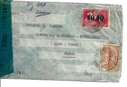 Uruguay , De Montevideo  Années 1945/46,  Pour La Haute Vienne , Bande De Censure  TB - Uruguay