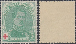 Belgique 1914 - Timbre Neuf. COB Nr.: 129. Très Bien Centré (+100%). 100% Authentique."Croix Rouge". (EB) DC-12498 - 1914-1915 Croce Rossa