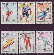 Asie - Kampuchea - 1984 - Sarajevo - Jeux Olympiques D'hiver - 6 Timbres Différents -  6602 - Kampuchea