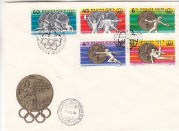 Jeux Olympiques - Montreal 76 - Hongrie - Lettre De 1976 - GF - Oblit Budapest - Escrime-javelot-aviron-haltérophilie - - Brieven En Documenten