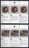 United Nations NY New York 1991 Serie 2v In Block Of 3 Human Rights MNH - Ongebruikt