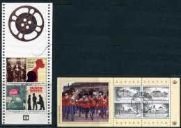 Denmark 1994-2000 2 Blocks 'Danish Films' & 'Royal Danish Castles'. ALL USED - Blocs-feuillets