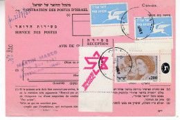 Israel 1965 - Avis De Reception (2-124) - Lettres & Documents