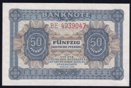 DDR: 50 Pfennig 1948 - Serie BE - Notenbank (DDR-1b) - 50 Deutsche Pfennig