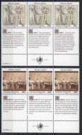 United Nations NY New York 1990 Serie 2v In Block Of 3 Human Rights MNH - Unused Stamps