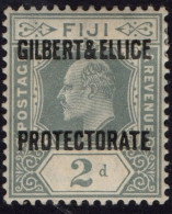 GILBERT & ELLICE ISLAND 1911 KEDVII 2d Grey SG3 MH - Isole Gilbert Ed Ellice (...-1979)