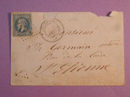 DL 7 FRANCE BELLE LETTRE  1870 PETIT BUREAU COURPIERE  A ST ETIENNE   +N° 29 +AFF. INTERESSANT+ - 1849-1876: Periodo Classico