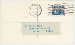 Vereinigte Staaten / USA 1964, Ganzsachenkarte / Post Card / Stationery Philadelphia - Fillmore - 1961-80