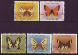 Asie - Kirghistan - Papillons - 5 Timbres Différents -  6616 - Kirgisistan