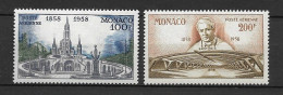 Monaco Pa Nos 69/70 , Neufs , ** , Sans Charniere , Ttb . - Poste Aérienne