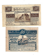 **Austria Notgeld St Georgen Im Attergau  10 +50 Heller  888.1a Type 2 Andere Wolken - Oesterreich