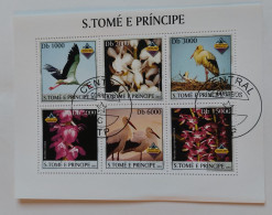 N° 1476 à 1481       Cigognes - Fleurs - Orchidées  -  Oblitérés - São Tomé Und Príncipe