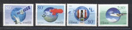 China 2000-The 50 Th Anniversary Of World Meteorological Organization Set (4v) - Unused Stamps