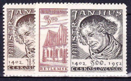 ** Tchécoslovaquie 1952 Mi 743-5 (Yv 651-3), (MNH)** - Ungebraucht