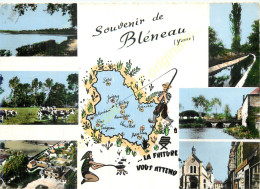 89.  Souvenir De  BLENEAU .  CP Multivues . - Bleneau