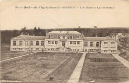 (Se) 4 X Cpa 78 GRIGNON. Ecole Nationale D'Agriculture. Grands Laboratoires, Château. Tourelle Du Gué Et Médaillons - Grignon