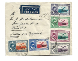 IRAN PERSIA - 1939 AIRMAIL COVER TO SWITZERLAND - Iran