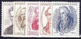 ** Tchécoslovaquie 1953 Mi 783-7 (Yv 689-93), (MNH)** - Ungebraucht