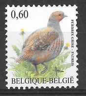 BELGIUM - COB 3381 ** - Perdrix Grise - Patrijs - Grey Partridge