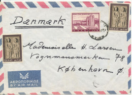 Greece Air Mail Cover Sent To Denmark - Brieven En Documenten