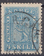 Norwegen Mi.Nr. 8 Freim. Wappen (4 Sk) Gestempelt - Gebruikt