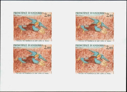 Andorre  Non Dentelés N°290 Ange Feuillet De 4 Timbres Non Dentelé Qualité:** Cote:192 - Otros & Sin Clasificación