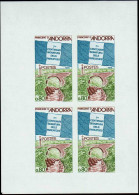 Andorre Non Dentelés N°268 80c Signature Des Paréages Feuillet De 4 Timbres Non Dentelés Qualité:** Cote:49 - Andere & Zonder Classificatie