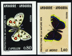 Andorre Non Dentelés N°258/259  Protection De La Nature (2 Valeurs) Qualité:** Cote:54 - Other & Unclassified