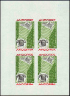 Andorre Non Dentelés N°252 1f 1ère Liaison Téléphonique Feuillet De 4 Timbres Non Dentelés Qualité:** Cote:92 - Other & Unclassified