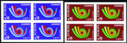 Andorre Non Dentelés N°226/227  Europa 1973 2 Blocs De 4 Qualité:** Cote:460 - Andere & Zonder Classificatie